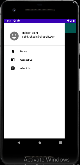 navigation drawer in android studio