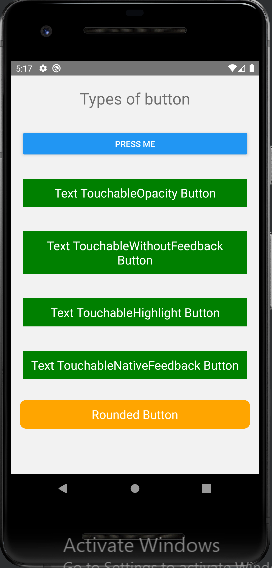 React Native Button