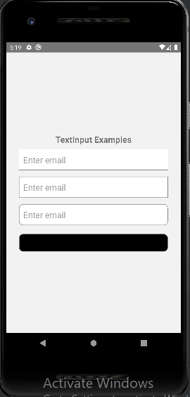 React Native Textinput
