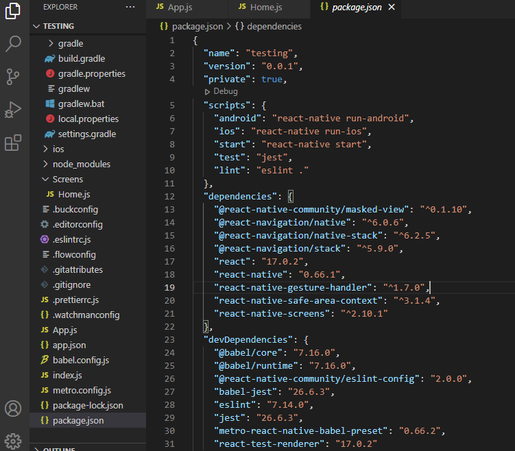 React native
