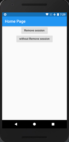 Session HomePageScreen