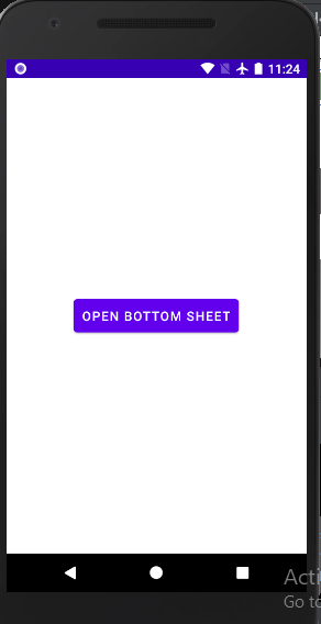 Bottom Sheet Button