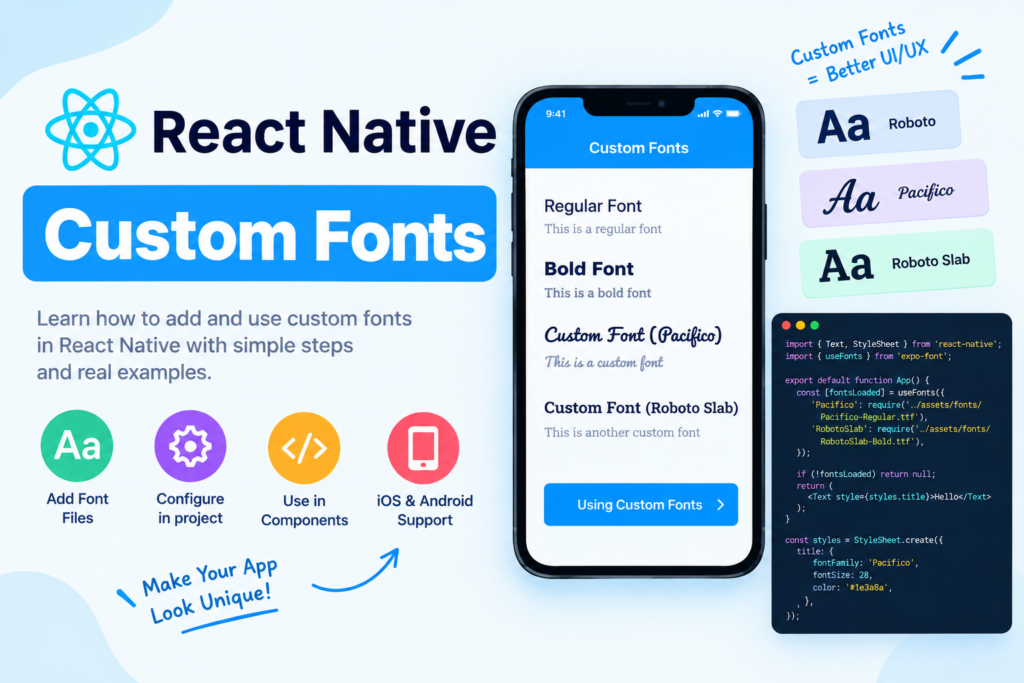 React Native custom fonts